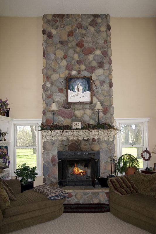 Elegant Stone Fireplaces
